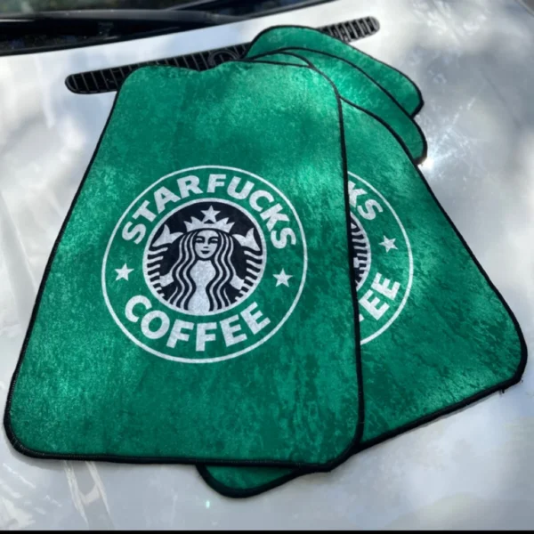 Starfucks Desenli Oto Paspas