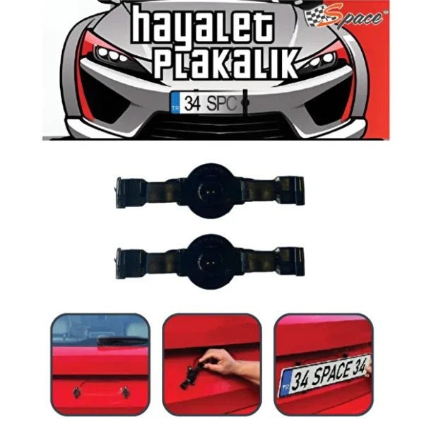 Carlone Hayalet Plaka Siyah