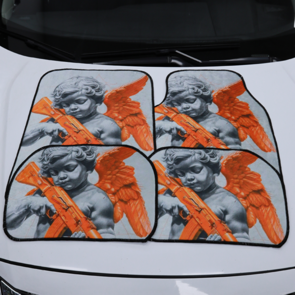 Otomutluluk Edition Dijital Baskılı Universal Her Araca Uyumlu Makinede Yıkanabilir Oto Paspas Halı Seti