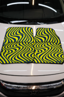 Sarı Lacivert Taraftarlı Dijital Baskılı Universal Her Araca Uyumlu Makinede Yıkanabilir Oto Paspas Halı Seti