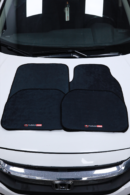 Siyah Renkli Dijital Baskılı Universal Her Araca Uyumlu Makinede Yıkanabilir Oto Paspas Halı Seti